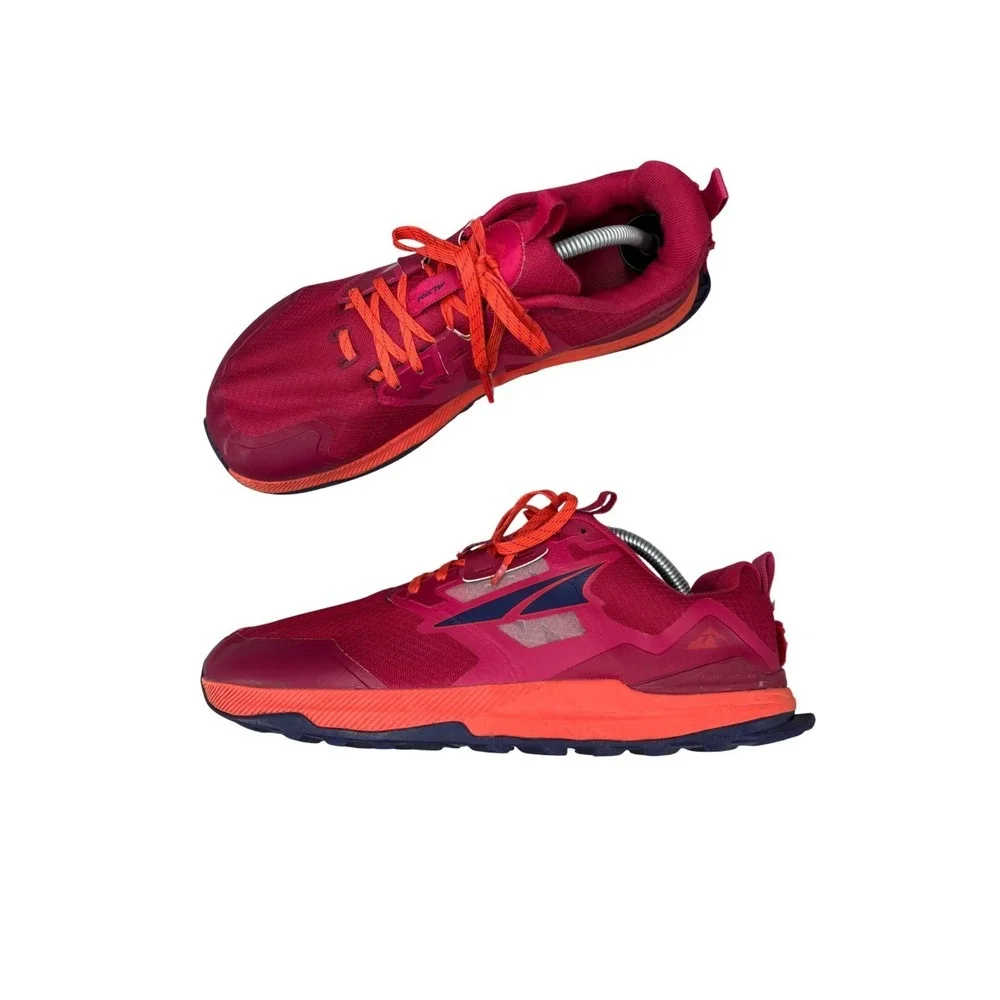 Altra Lone Peak 6 Trail Running Shoes Raspberry Orange Sneaker Women's Size 11